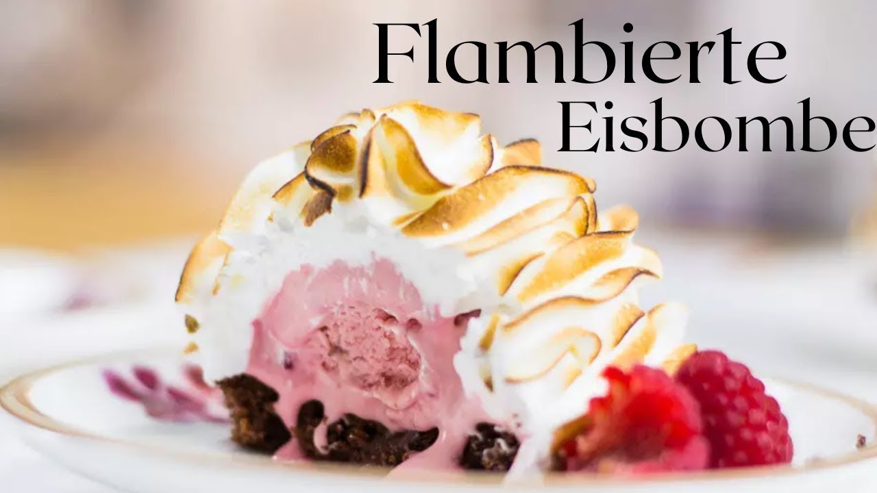 Wie flambiere ich eine Eisbombe?