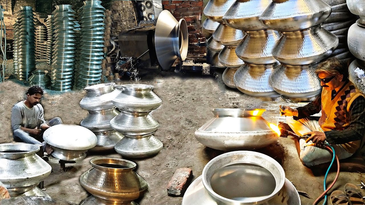 How Vigorous Traditional Pot is Made | Mass Production Process of Big Cooking Pots in Factory