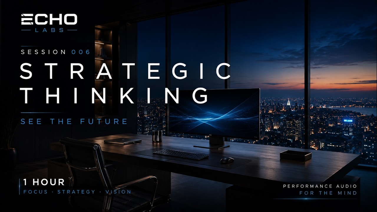 Strategic Thinking Music &mdash; 1 Hour Future Vision Focus Music for Deep Work | ECHO TRADER S006