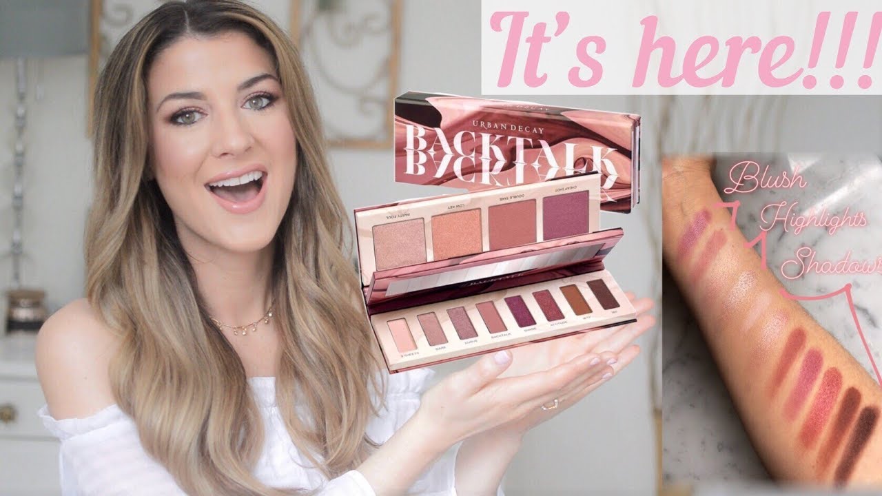 URBAN DECAY BACKTALK PALETTE | SWATCHES AND TRY ON