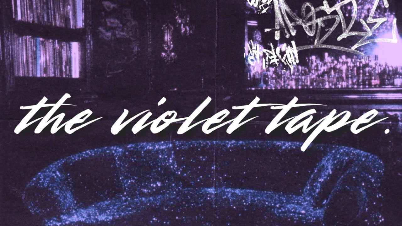 the violet tape.