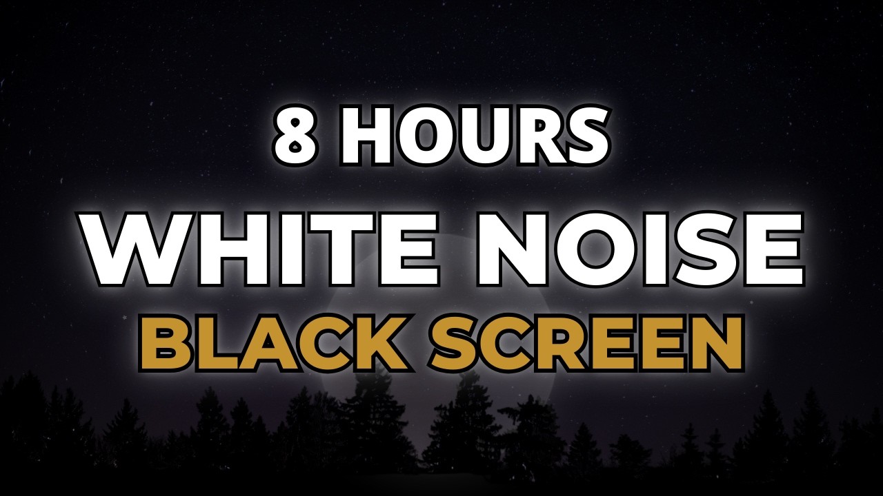 White Noise for Deep Work | 8 Hours Black Screen (No Music)