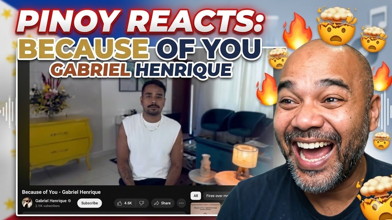 PINOY REACTS: Because of You - Gabriel Henrique