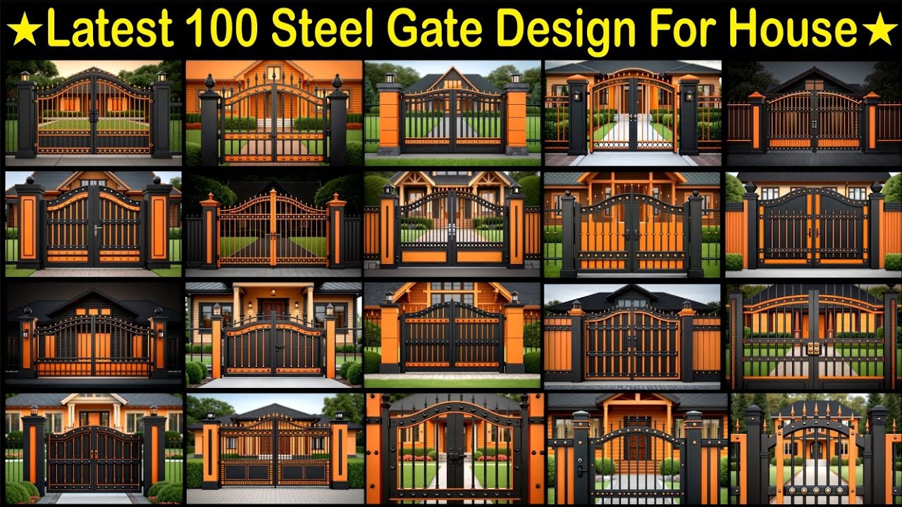 Top 100 Modern Steel Gate Designs | Grill gate design | Latest steel gate design