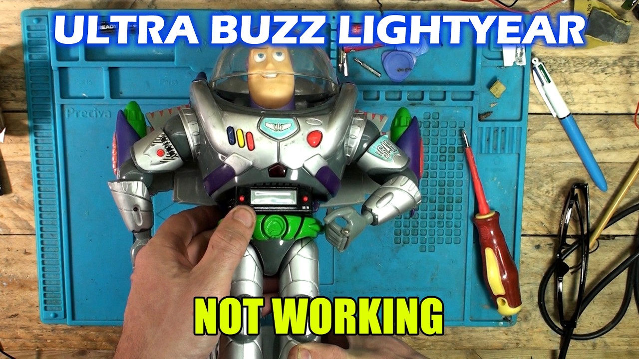 Ultra Buzz Lightyear Alarm Clock 1999 Thinkway Toys - Can I Fix It?