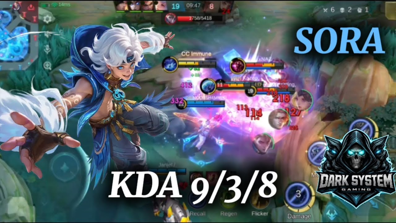 EXP Sora KDA 9/3/8 Full Gameplay 