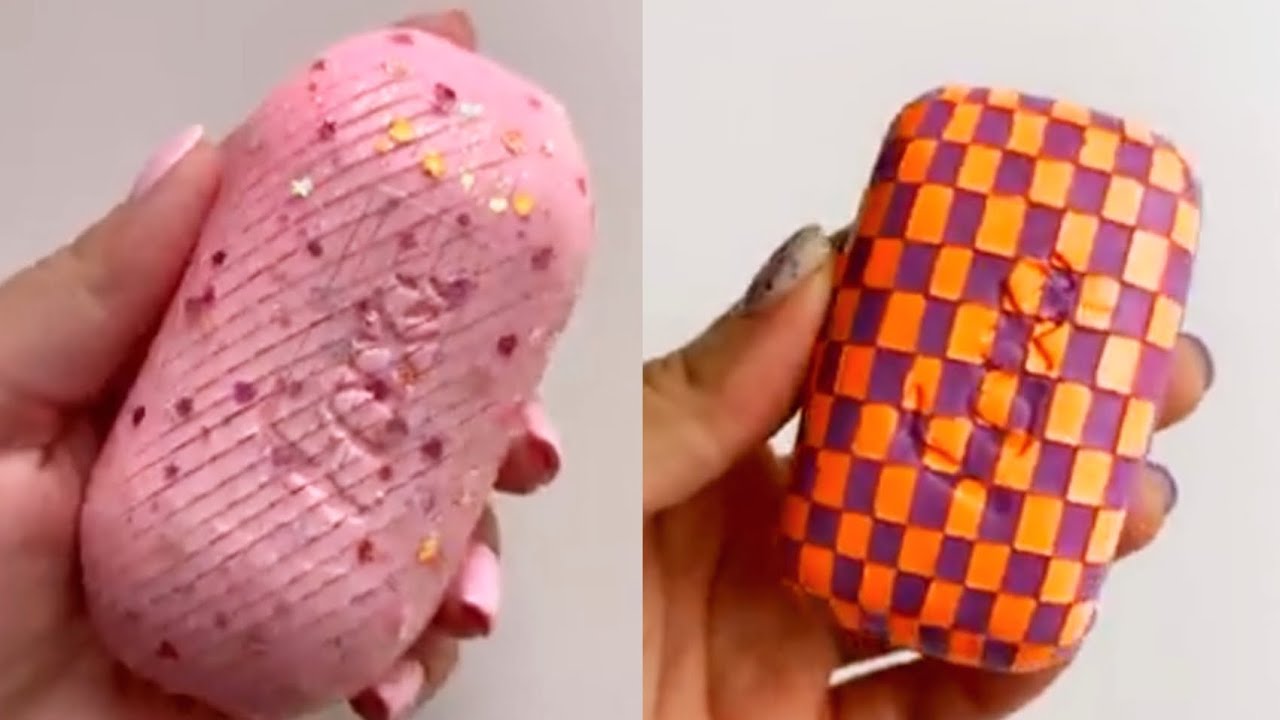 Oddly Satisfying Soap Cutting ASMR | Relaxing Sounds