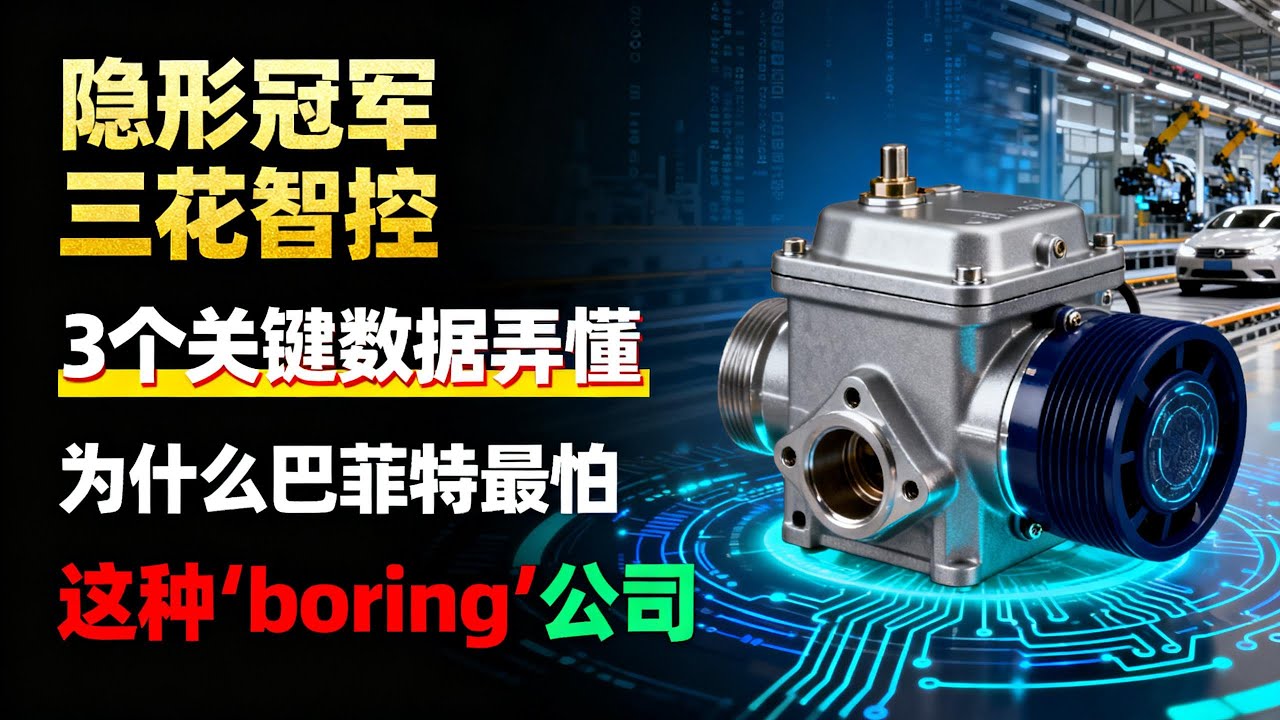隐形冠军三花智控，3个关键数据弄懂，为什么巴菲特，最怕这种boring公司？#隐形冠军 #制冷配件 #汽车热管理 #价值投资 #boring公司 #护城河 #客户粘性 #新能源汽车 #特斯拉供应商