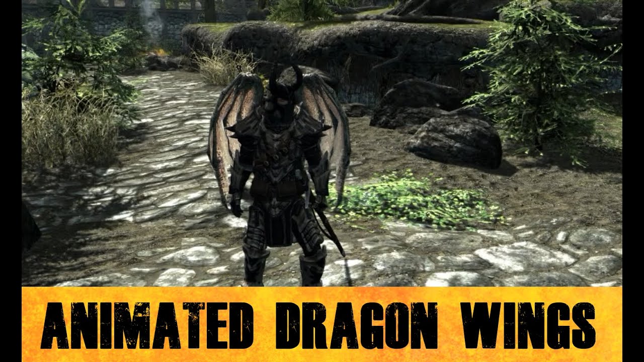 Skyrim Mods - Animated Dragon Wings