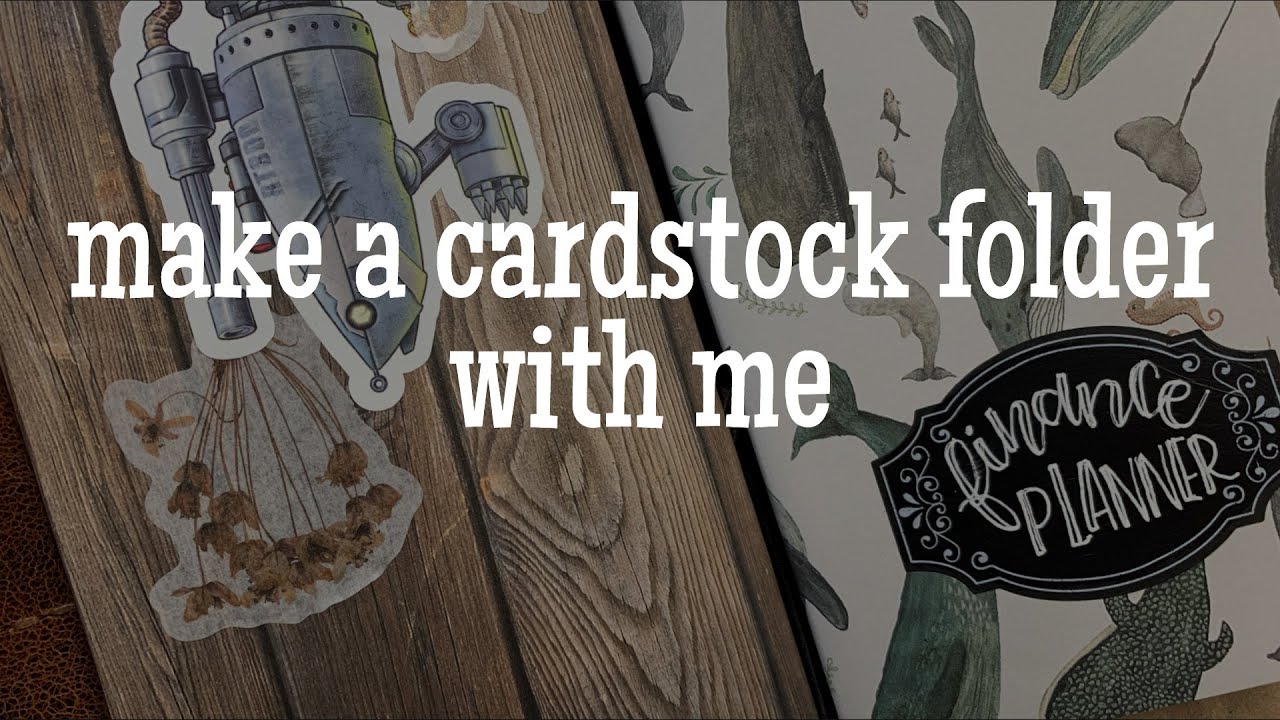 Homemade Card Stock Folder for Traveler's Notebook & Decorating Notebook Cover