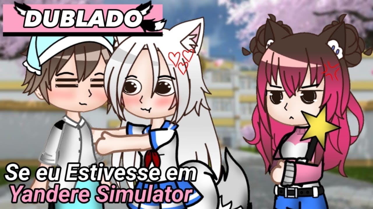 E SE EU ESTIVESSE EM YANDERE SIMULATOR? 👀 (01/02) MINI FILME GACHA LIFE - BIA LOBA 🐺