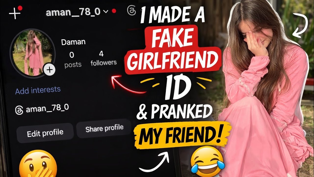 Fake girl I'd prank on friend 🤣🤣
