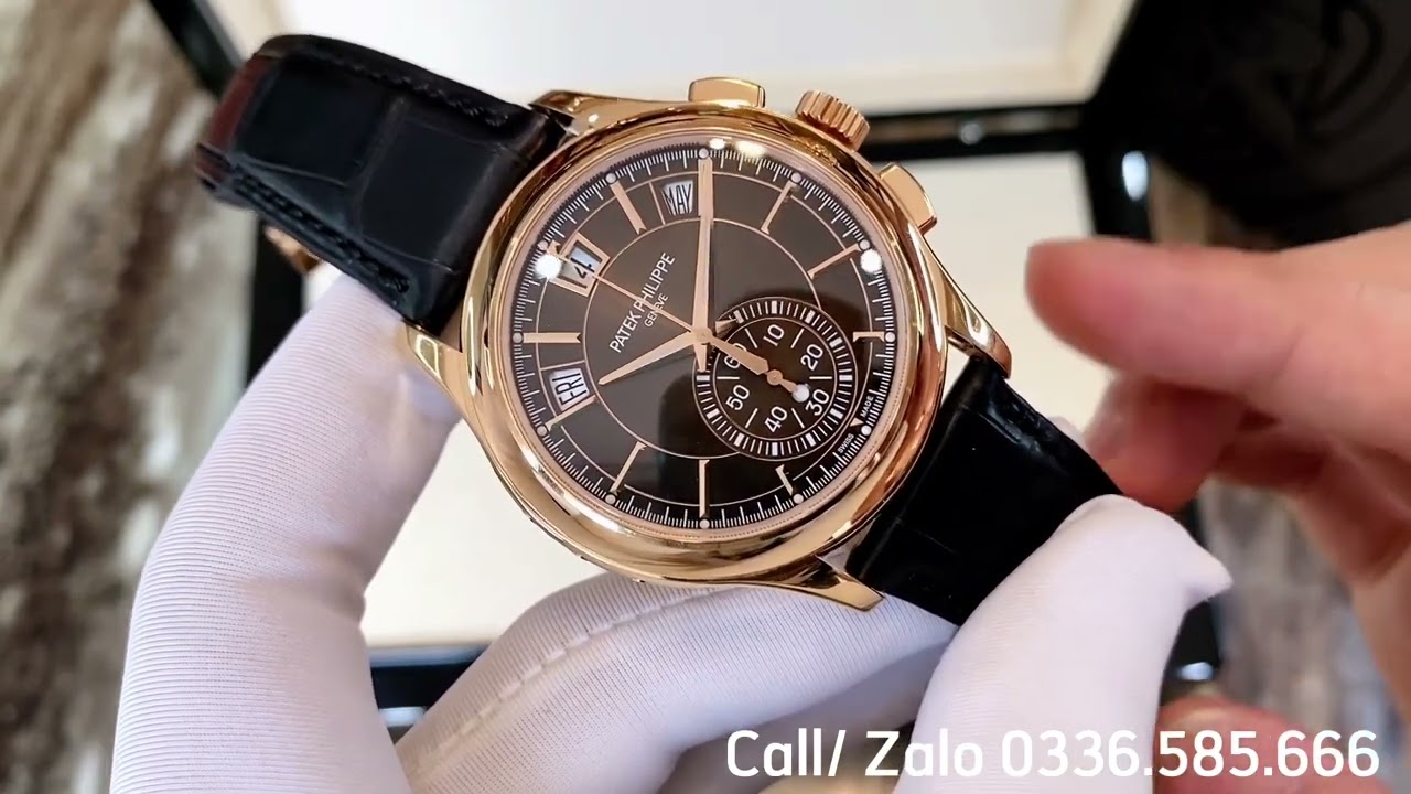 [ Đẳng Cấp ] Đồng hồ Patek Philippe Complications 42mm Annual Calendar Flyback Chronograph 5905R-001