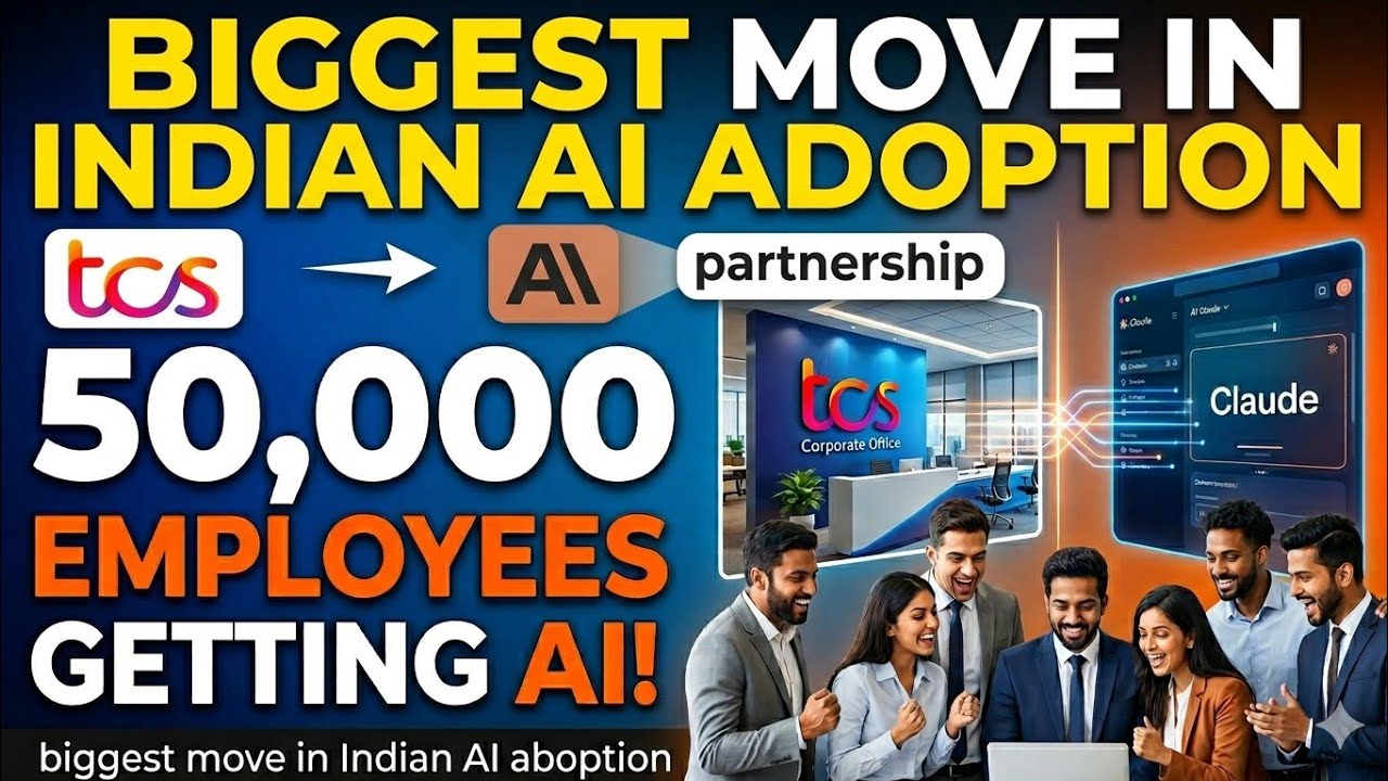 TCS Gives Claude AI to 50,000 Employees - What It Means for Your IT Career | Claude TCS | AI India