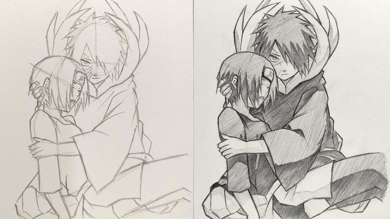 How to Draw Obito & Rin died | easy obito drawing | drawing tutorial