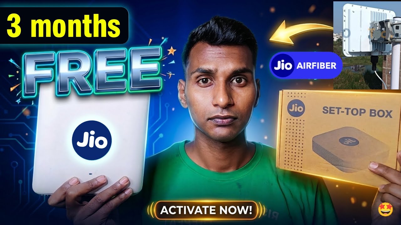 Jio AirFiber 🛜 - 3 Months FREE 🔥 new Offer Active Now | Full installation & Booking process