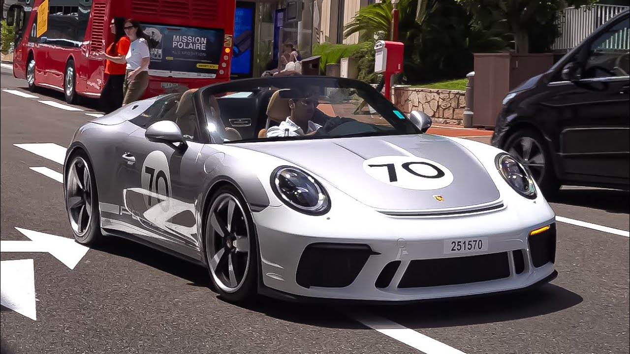 SUPERCARS in MONACO 2023 -64- ( 911 Speedster Heritage, 992 GT3RS, SF90, 812 Novitec, 992 GT3....)