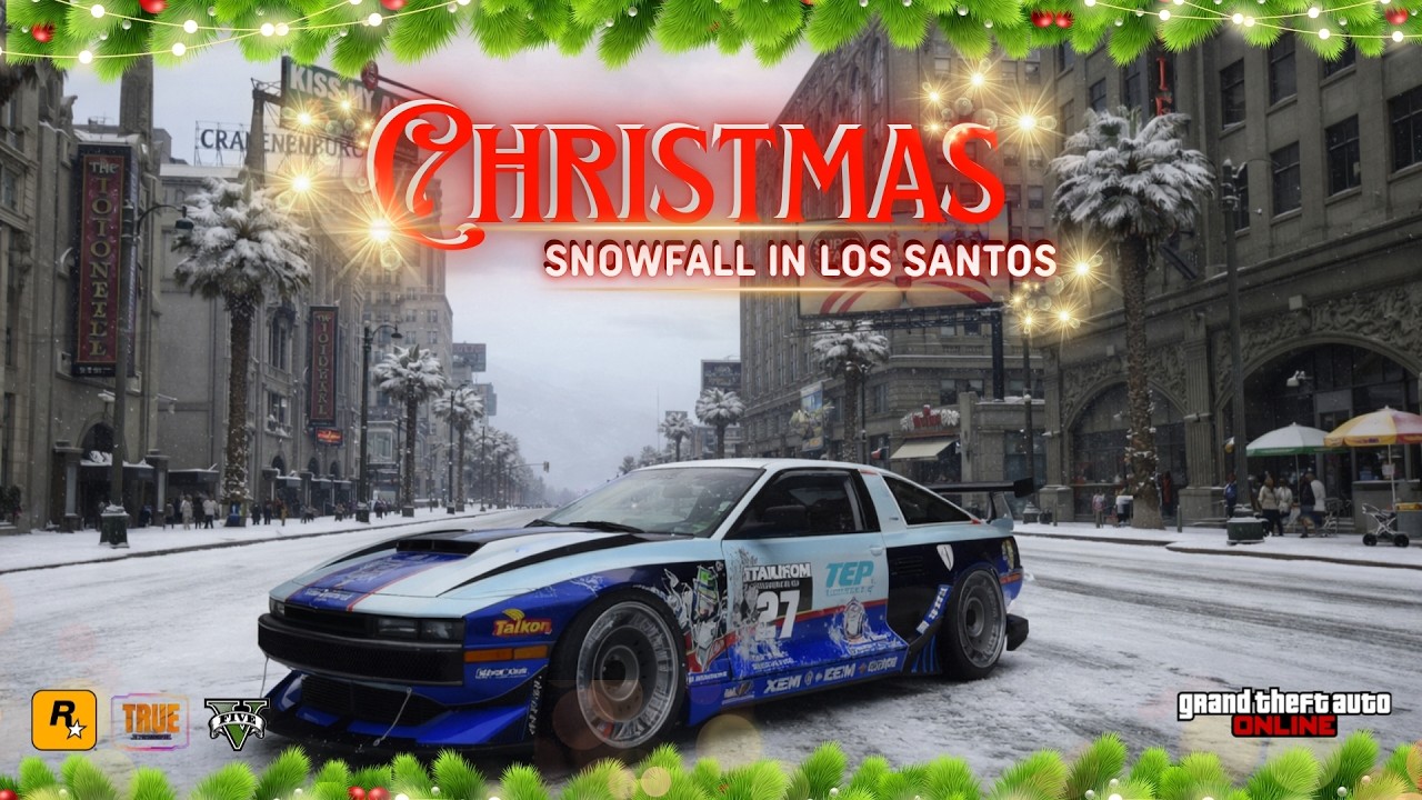 Snowfall in Los Santos ❄️ | GTA 5 Online Christmas