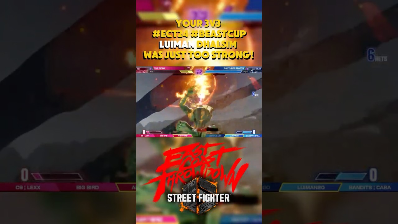 LuiMan Dhalsim was just too strong! - BeastCup 3v3 #ECT24