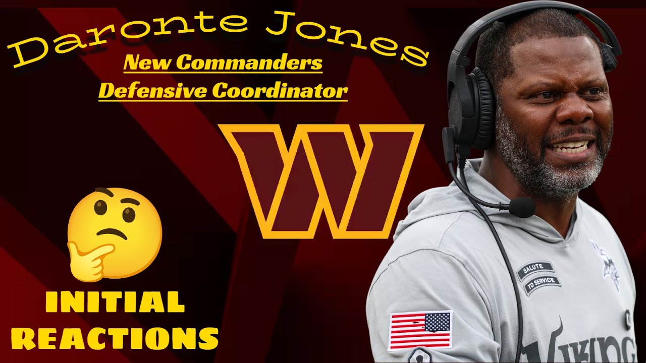 Command Post LIVE! | Initial Reaction to Commanders New Defensive Coordinator Daronte Jones Is....🤔