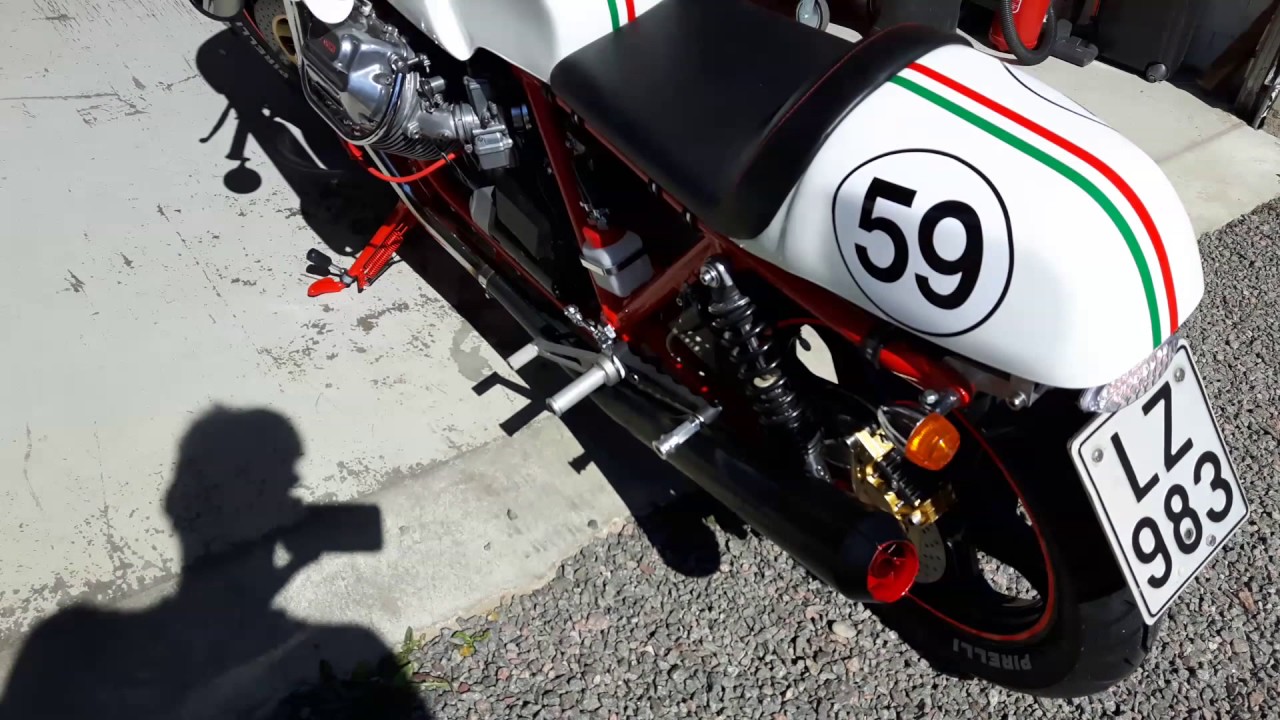 Guzzi Cafe Racer, Racer Style, SP 1000 1983 with LaFranconi sounds