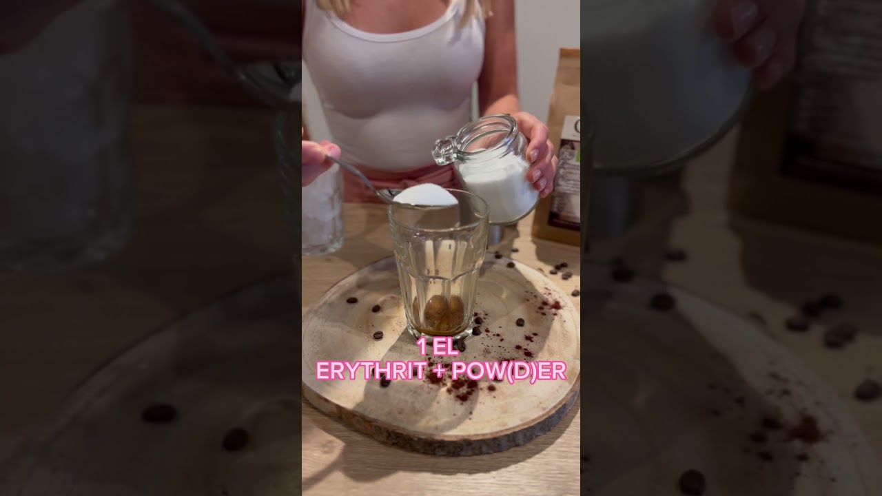 Zuckerfreier wipped coffee #eiskaffee #icecoffee #snack #schnellesrezept #zuckerfreierezepte