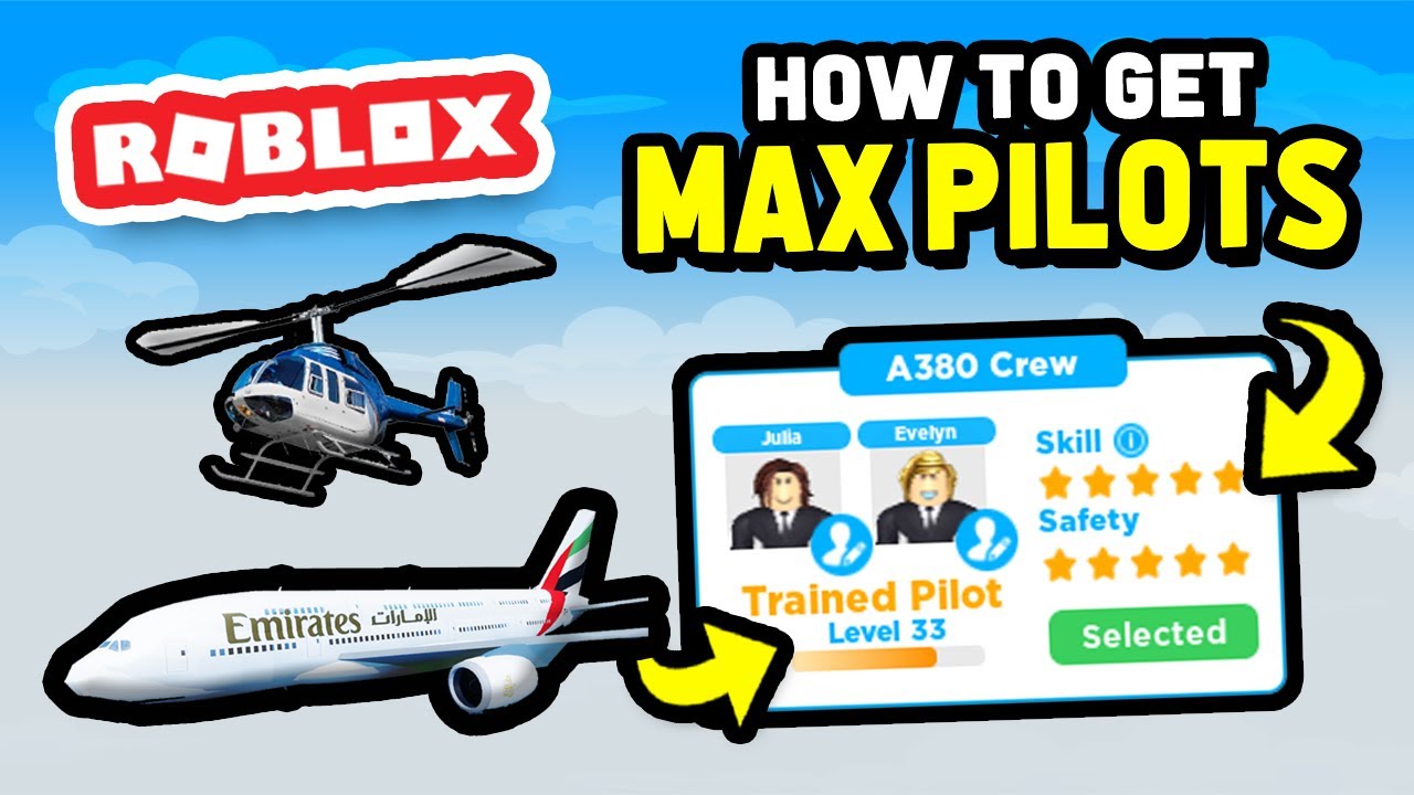 Как получить максимальное количество пилотов в Cabin Crew Simulator (Roblox)