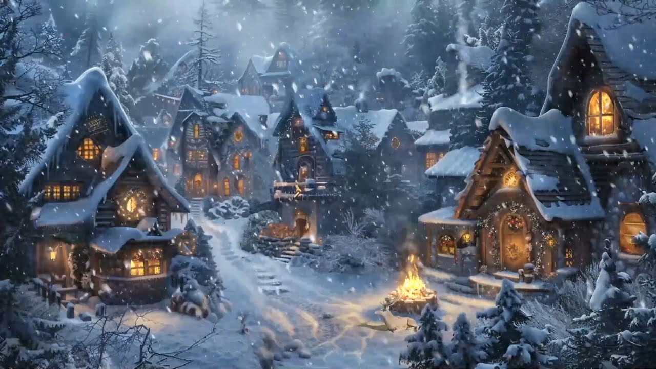 Gale Force Winds & Snowstorm Roar | Cold Winter Winds and Snowfall for Studying & Sleep