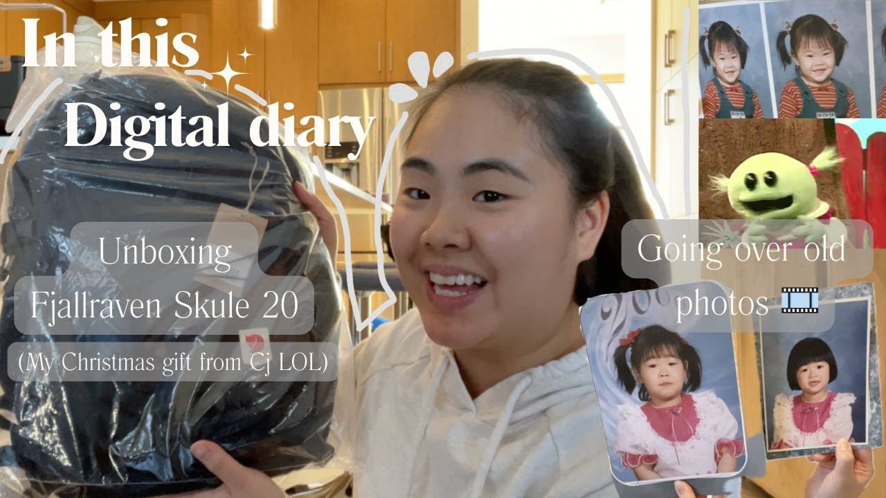 Digital Diaries: Unboxing Fjallraven skule 20 (early Xmas gift) | Going over our old school photos