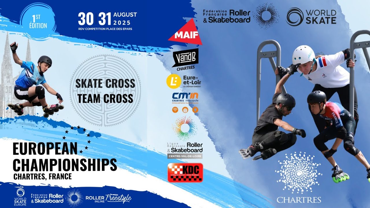 RF.Tv LIVE, SKATE CROSS EUROPEAN CHAMPIONSHIPS, CHARTRES, 2025, DAYS 2, FINALES