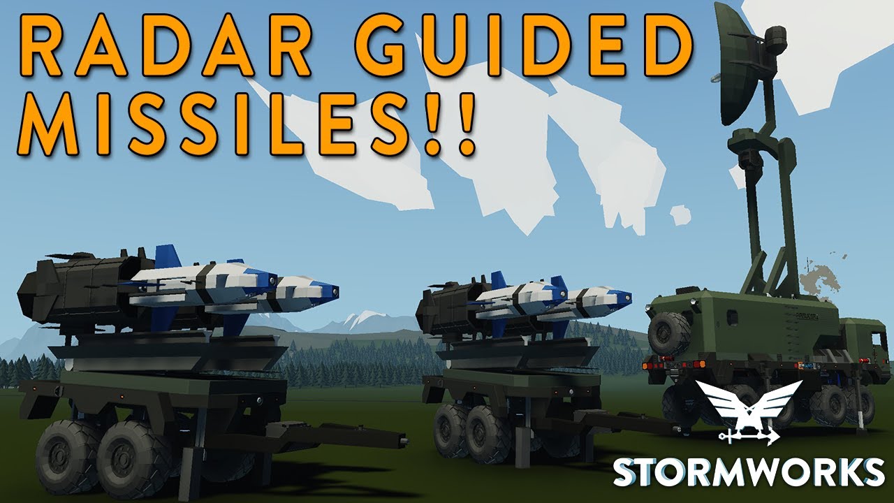 Shooting My Own Plane Down with Missiles!! - Radar Guided Missiles - Stormworks