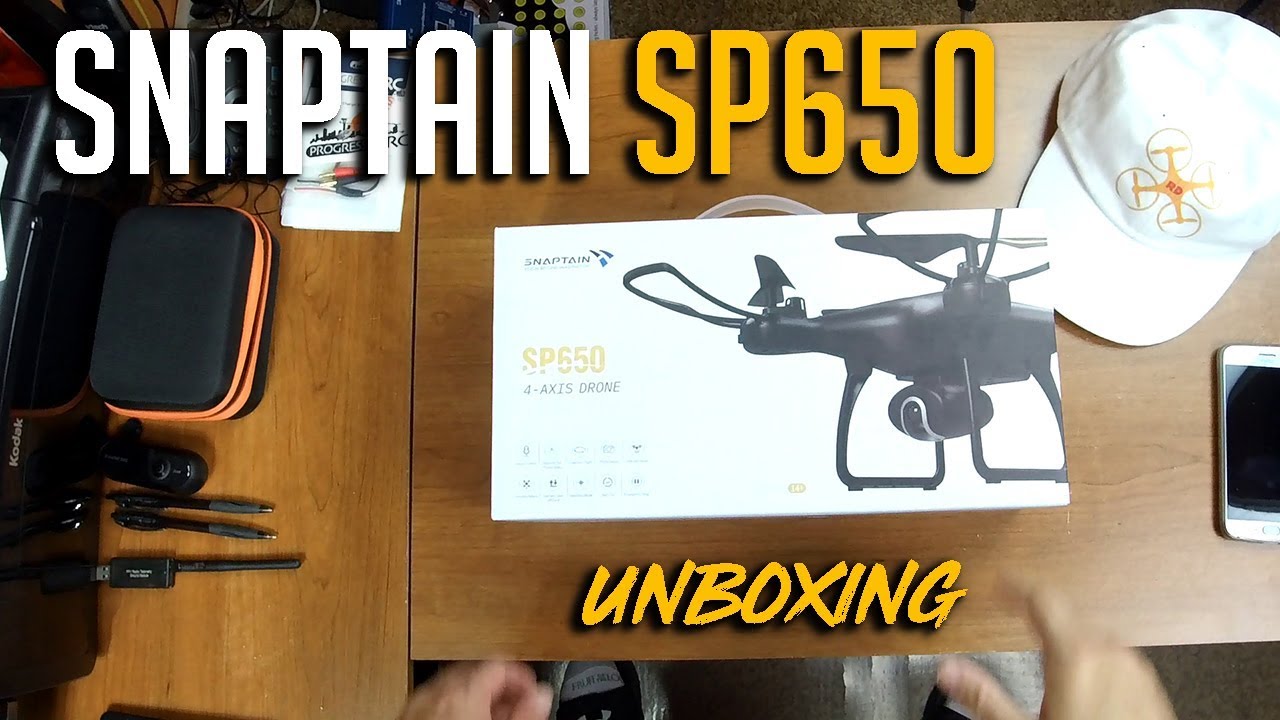 Snaptain SP650 Long Flying 1080p Camera Drone Unboxing
