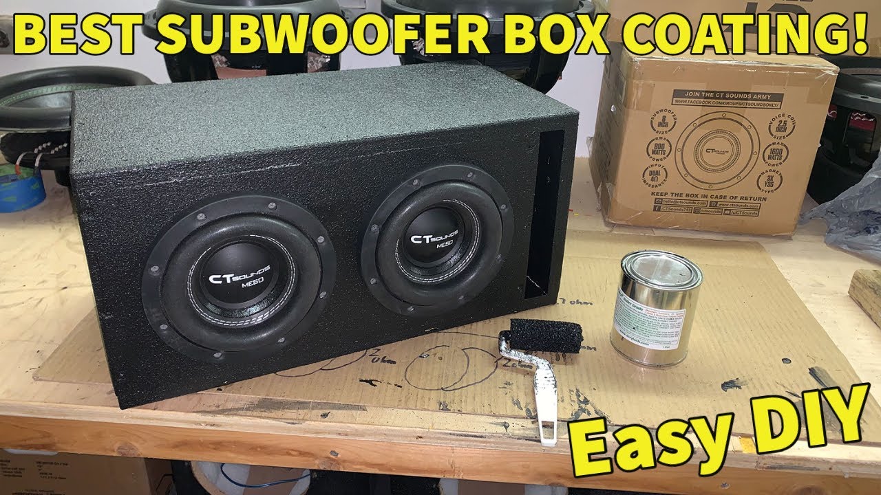 DON'T Rhino Line (Truck Bed Liner) Your Subwoofer Box! Instead Use This...
