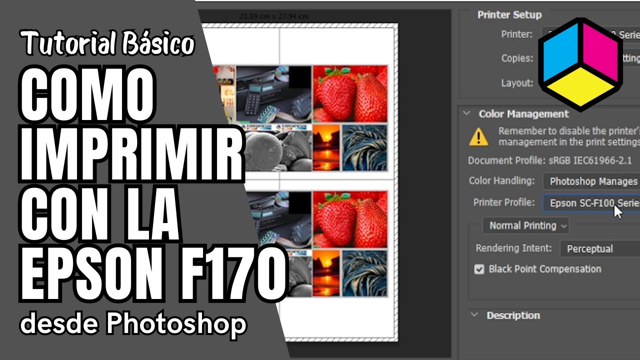 🖨️ Como imprimir con la Epson F170 desde Photoshop - Tutorial básico