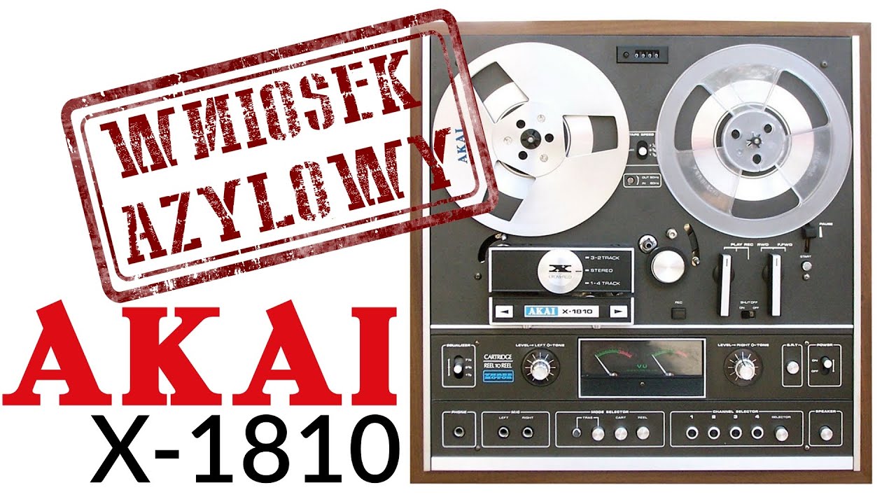 AKAI X-1810 - Hybryda Magnetofonu szpulowego z 8-ścieżkowym ;) - Audio Azyl #15