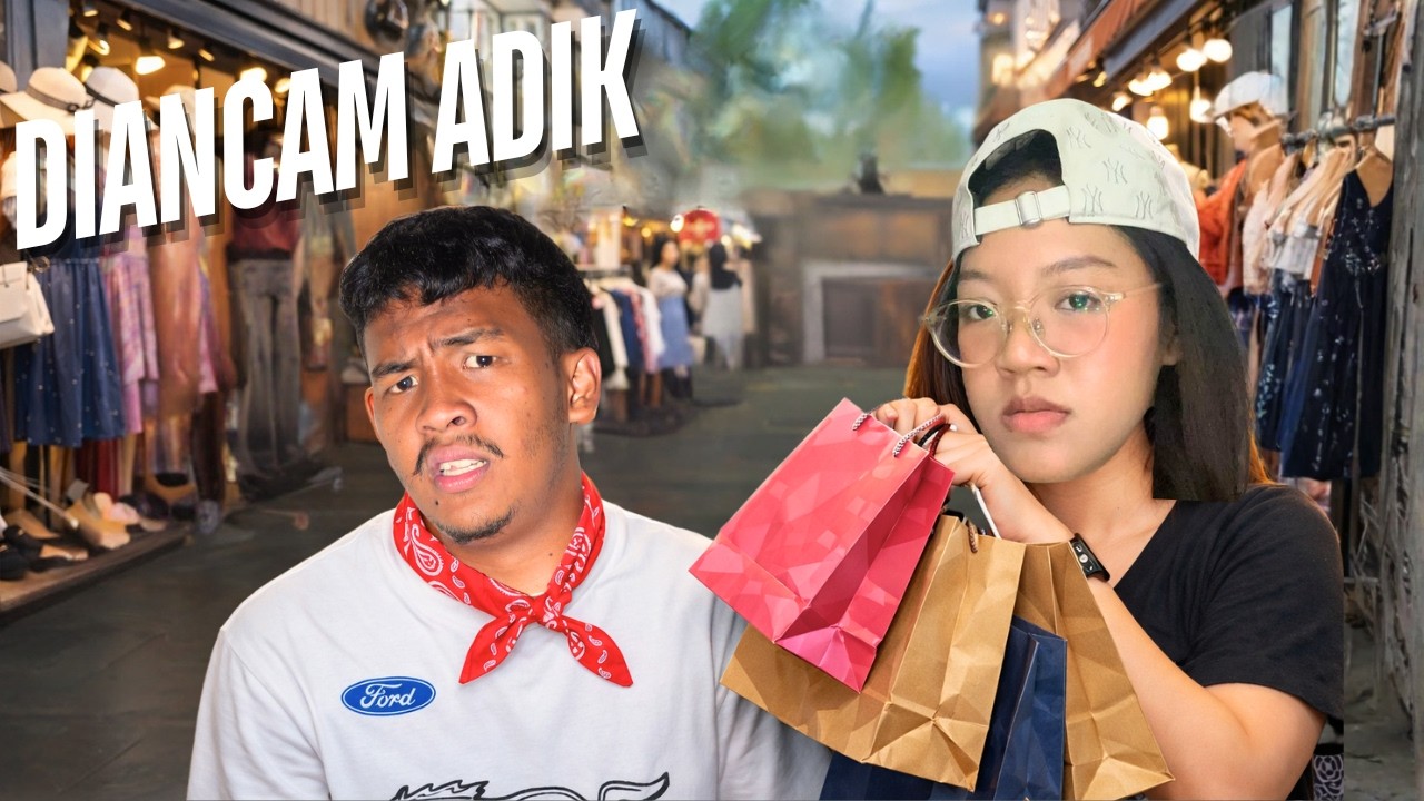 DIPALAK BAJU BEDUG SAMA CACA ADIK TERCINTA