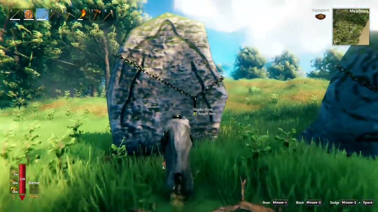 Hanging the Bonemass Trophy | Unlocking the Power at the Stones! | Valheim Boss Victory