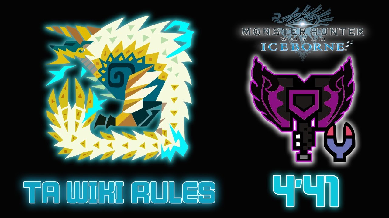 MHWorld Iceborne : ★M6 A Farewell to Zinogre | 4'41 | Solo Charge Blade TAWiki Rules