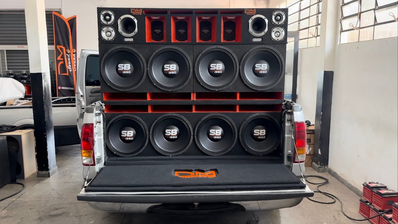 Projeto F-250 com Falantes Triton 15 Polegadas