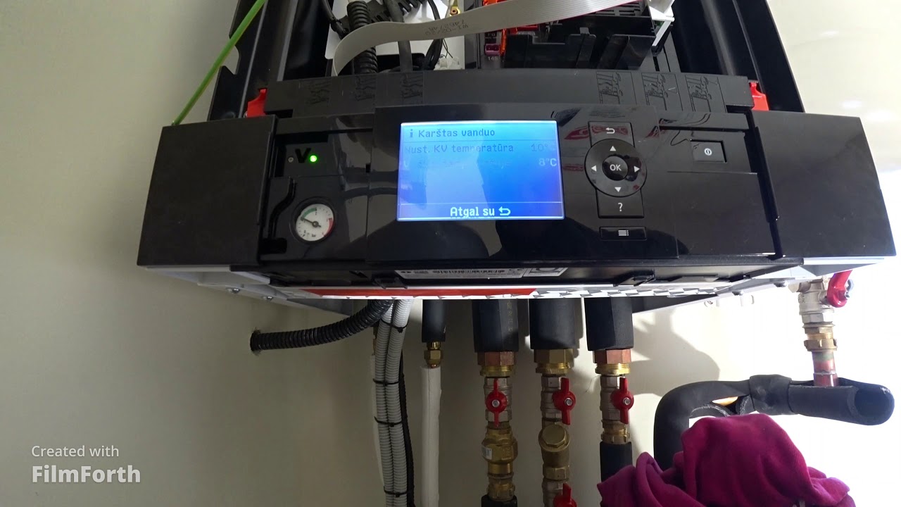 Viessmann Vitocal 200 S paleidimas-derinimas