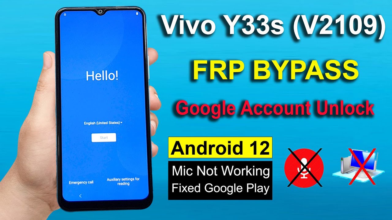 Vivo Y33s FRP Bypass Android 12 | New Trick 2022 | Vivo Y33s Google Account Bypass | Vivo V2109 FRP