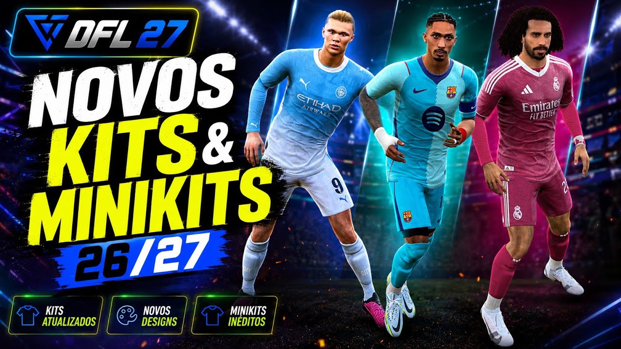 🔥SAIU!! DFL 27 | TODOS KITS E MINIKITS T26/27 PARA FIFA MOBILE | DOWNLOAD 