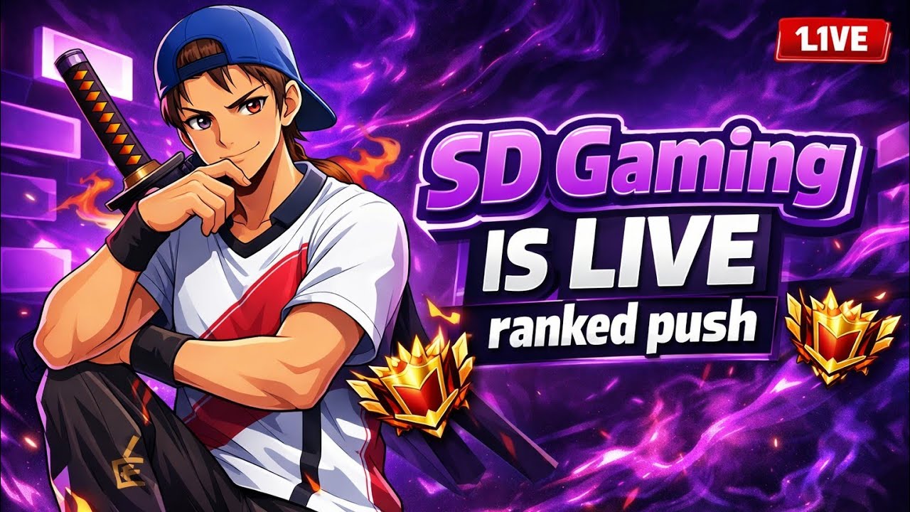 🔴[ Live Free Fire Gameplay Handcam 🎯 Rank Push !!