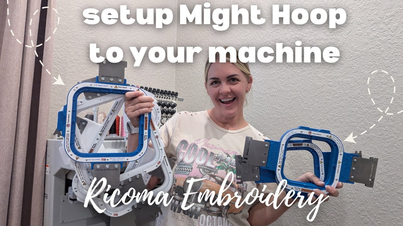 SETUP YOUR MIGHTY HOOP TO YOUR MACHINE | EMBROIDERY, RICOMA MT1501
