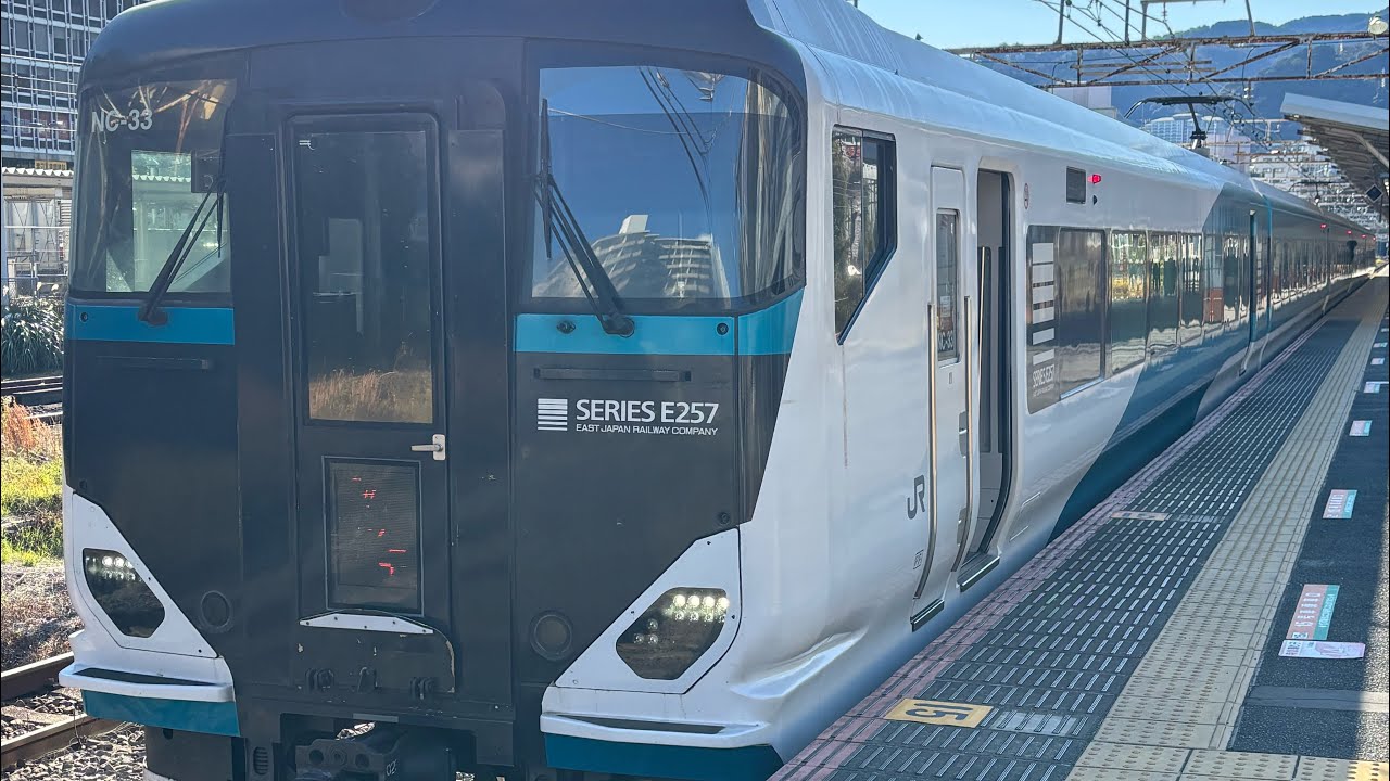 【ミュージックホーン有り】E257系特急踊り子14両東京行き発車シーン