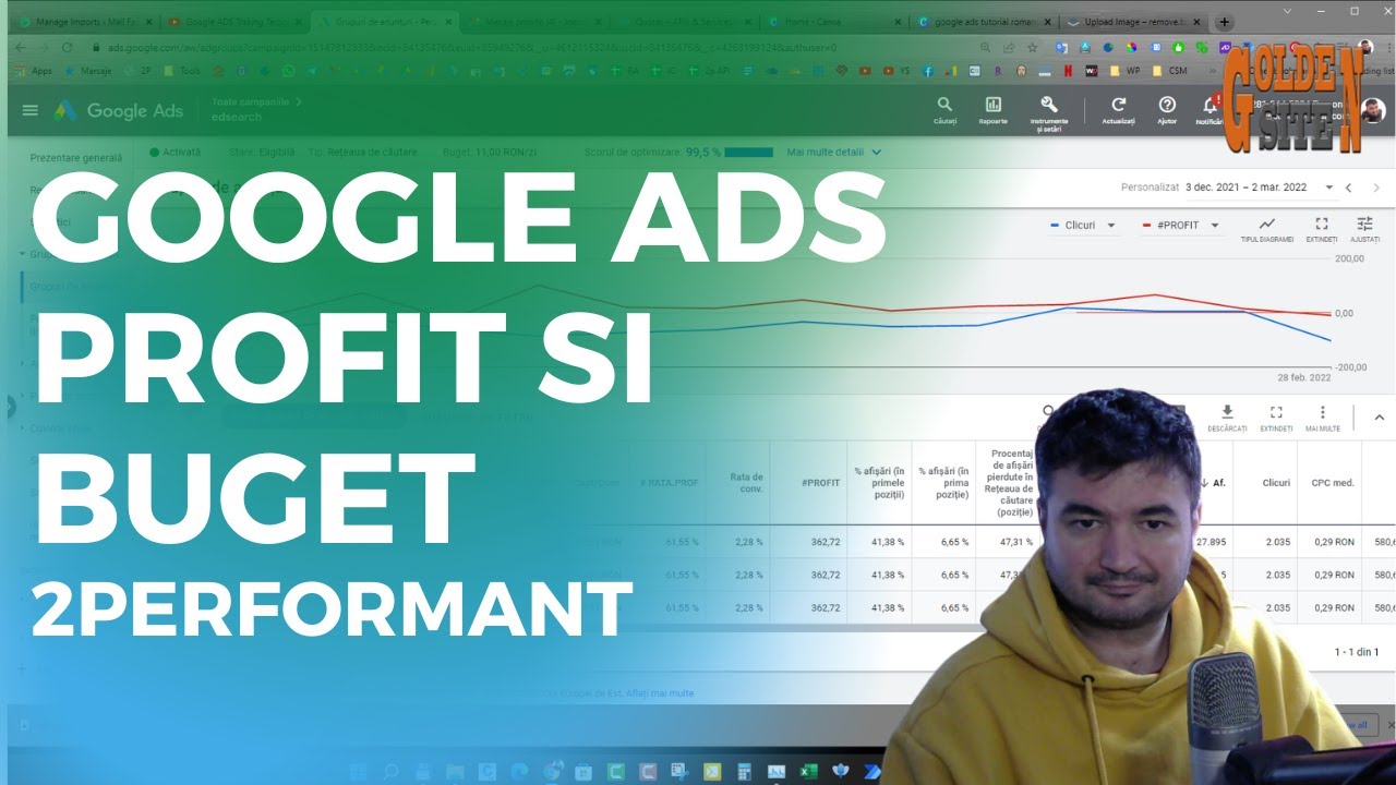 In cat timp devine profitabile o campanie Google ADS prin 2Performant. Cu ce Buget incepi?