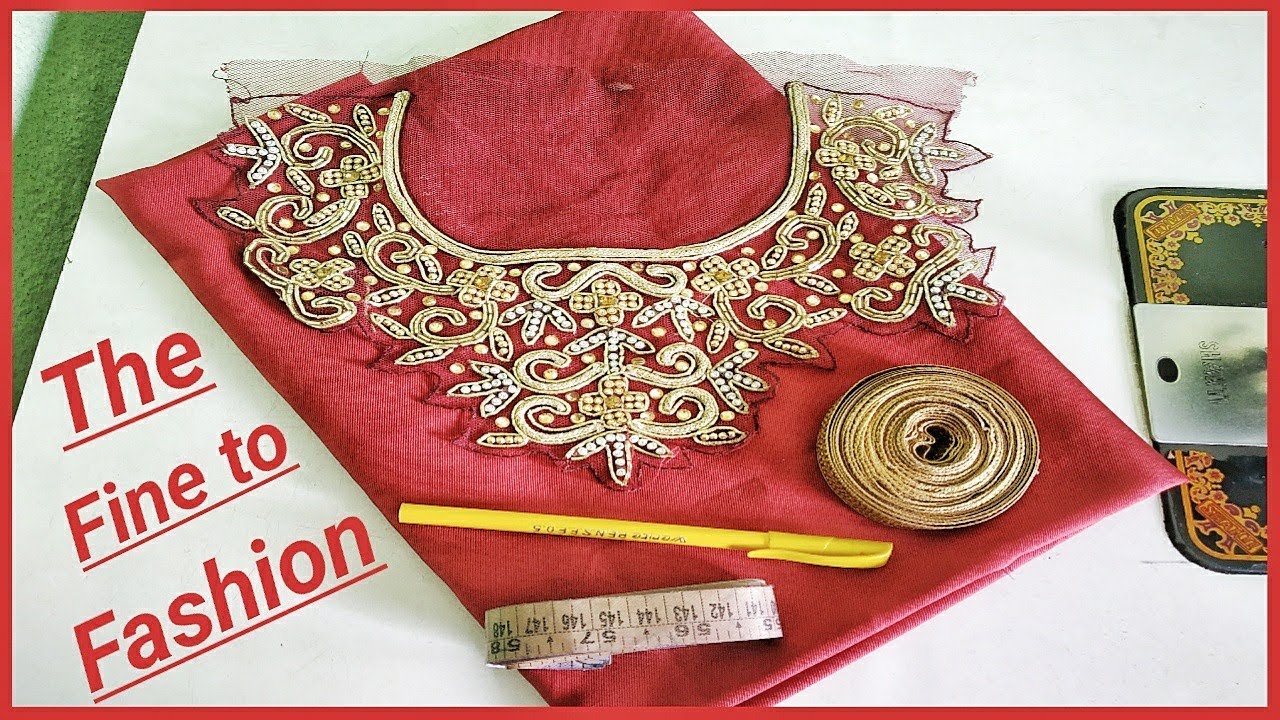 Readymade work Patch Attach to Neck | Readymade gala banane ka tarika | Readymade gala kaise banaen