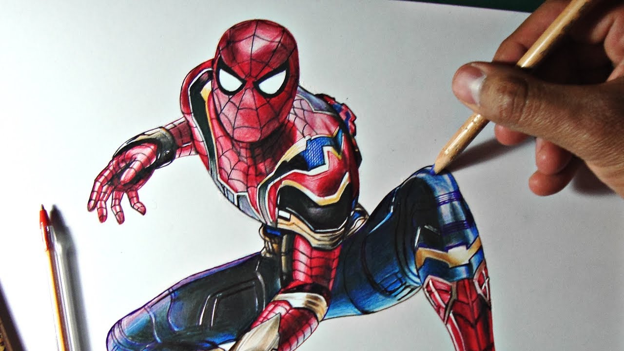 Drawing Spiderman - Avengers Infinity War