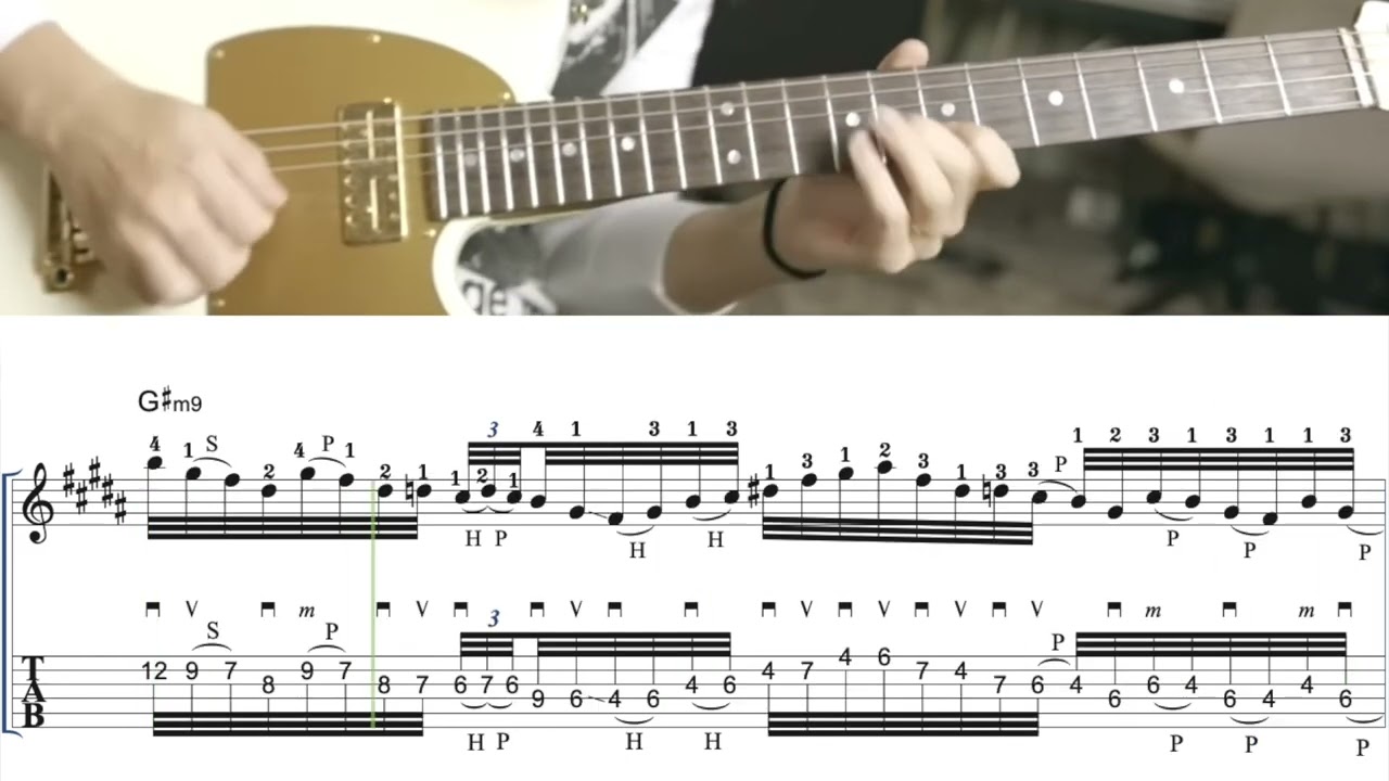 Mateus Asato’s G# minor Pentatonic Solo - TAB