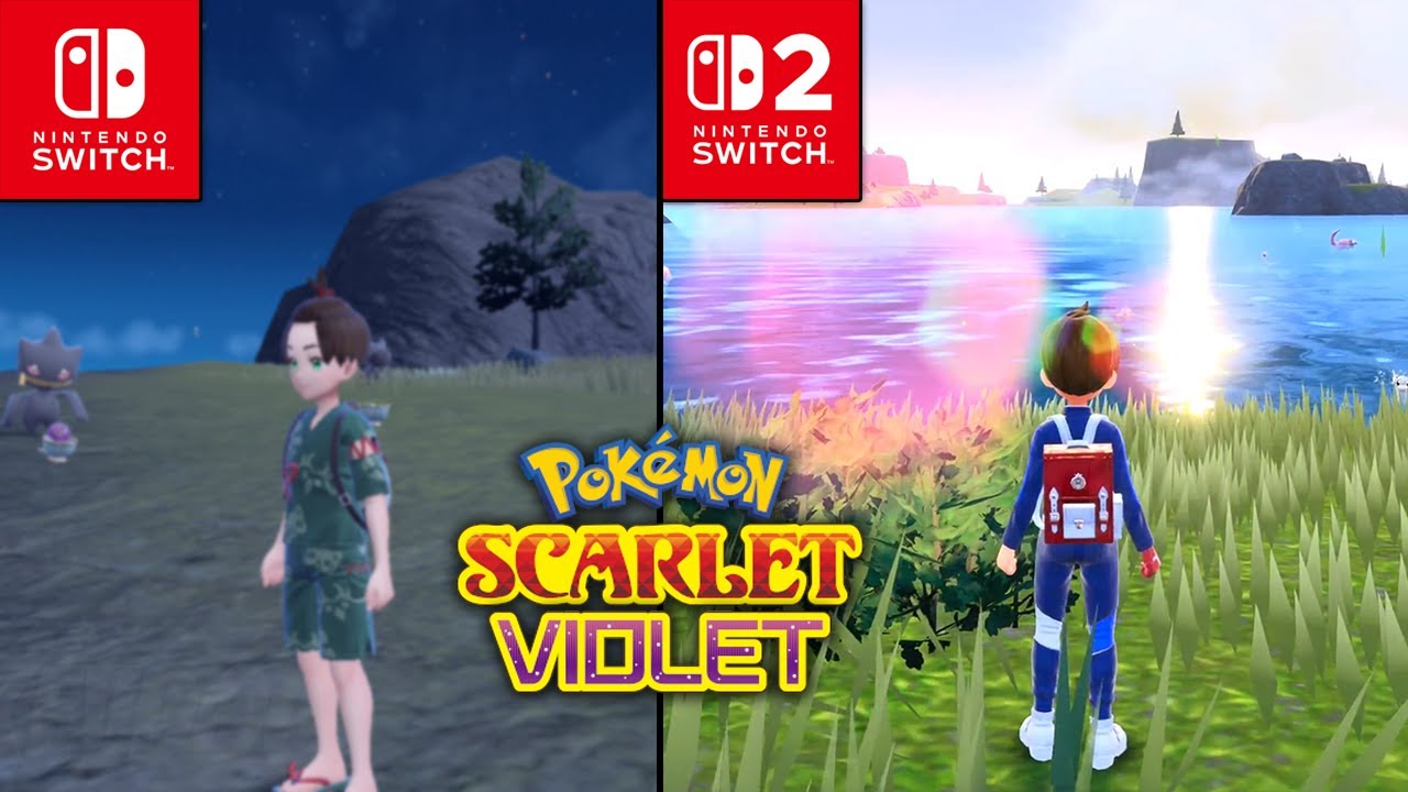 Switch 2 vs Switch 1 - Pok&eacute;mon Scarlet & Violet Graphics Comparison
